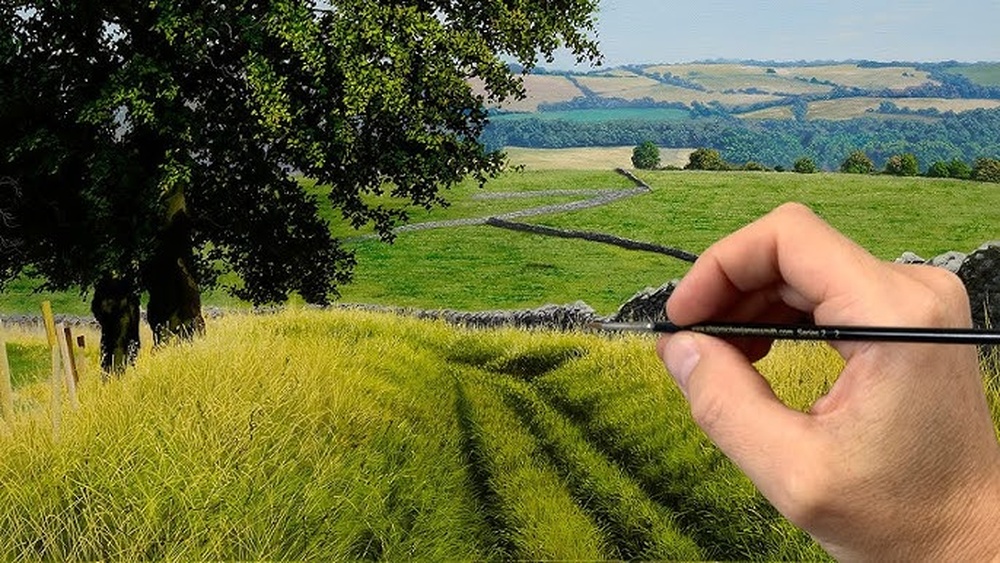 How to Paint Grass in Oil Painting Tips