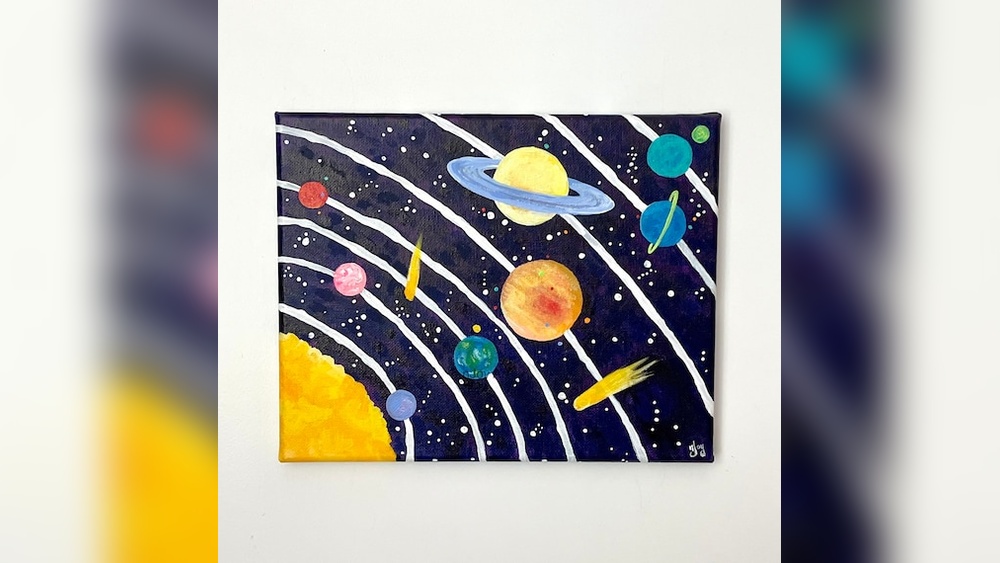 How to Paint Space And Planets for Kids