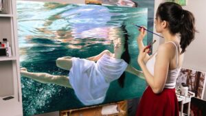 How to Paint Underwater in Oil Painting