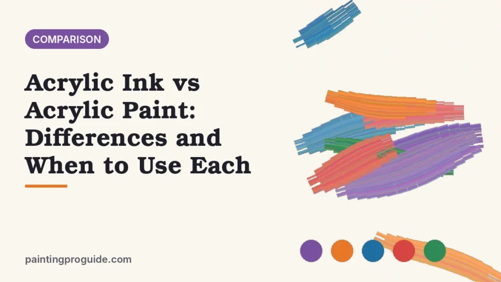 Acrylic Ink vs Acrylic Paint: Differences and When to Use Each