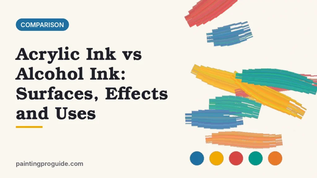 Acrylic Ink vs Alcohol Ink: Surfaces, Effects and Uses