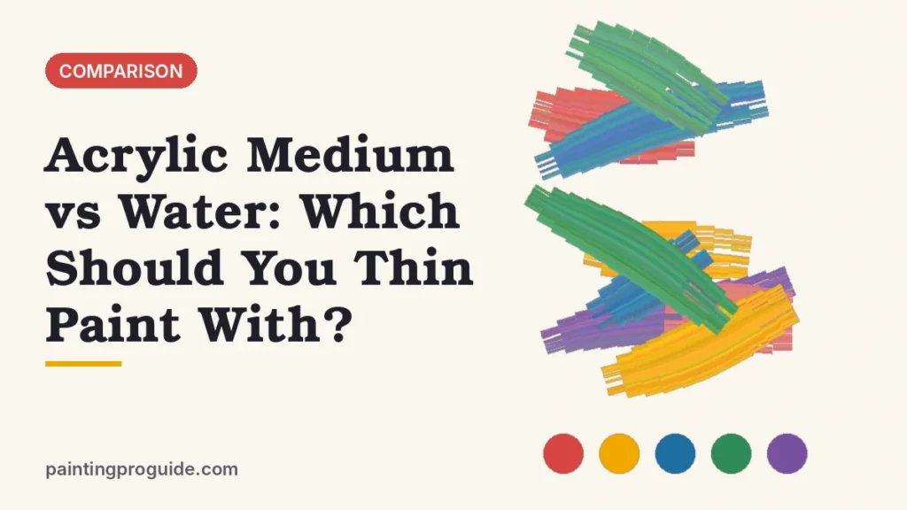 Acrylic Medium vs Water: Which Should You Thin Paint With?