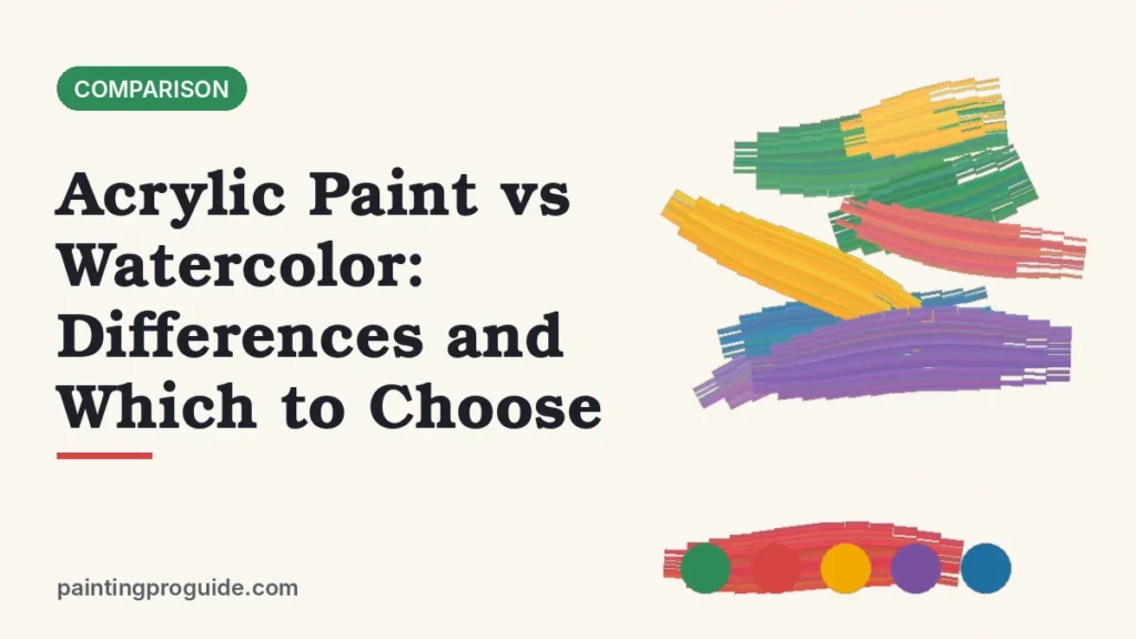 Acrylic Paint vs Watercolor: Differences and Which to Choose