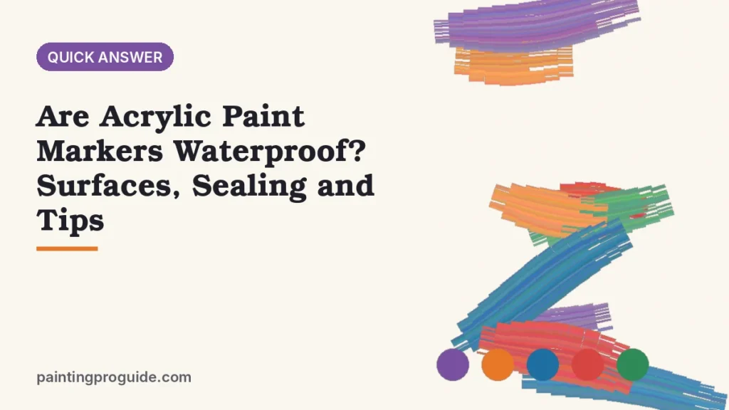 Are Acrylic Paint Markers Waterproof? Surfaces, Sealing and Tips