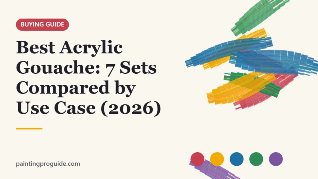 Best Acrylic Gouache: 7 Sets Compared by Use Case (2026) – PaintingProGuide cover image