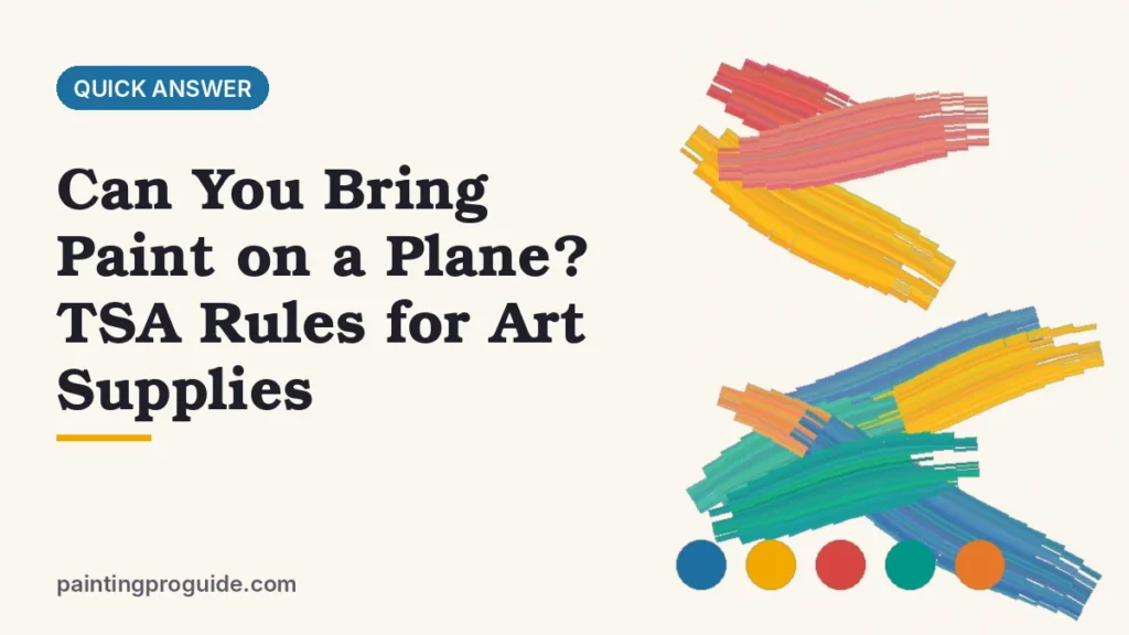 Can You Bring Paint on a Plane? TSA Rules for Art Supplies
