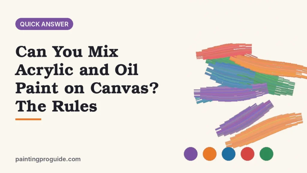 Can You Mix Acrylic and Oil Paint on Canvas? The Rules