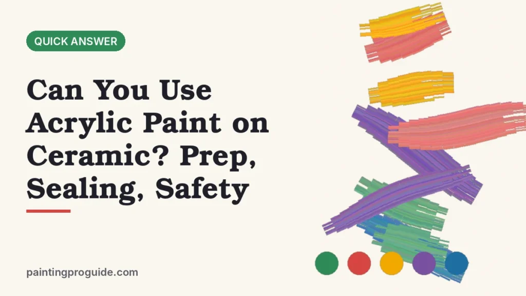 Can You Use Acrylic Paint on Ceramic? Prep, Sealing, Safety
