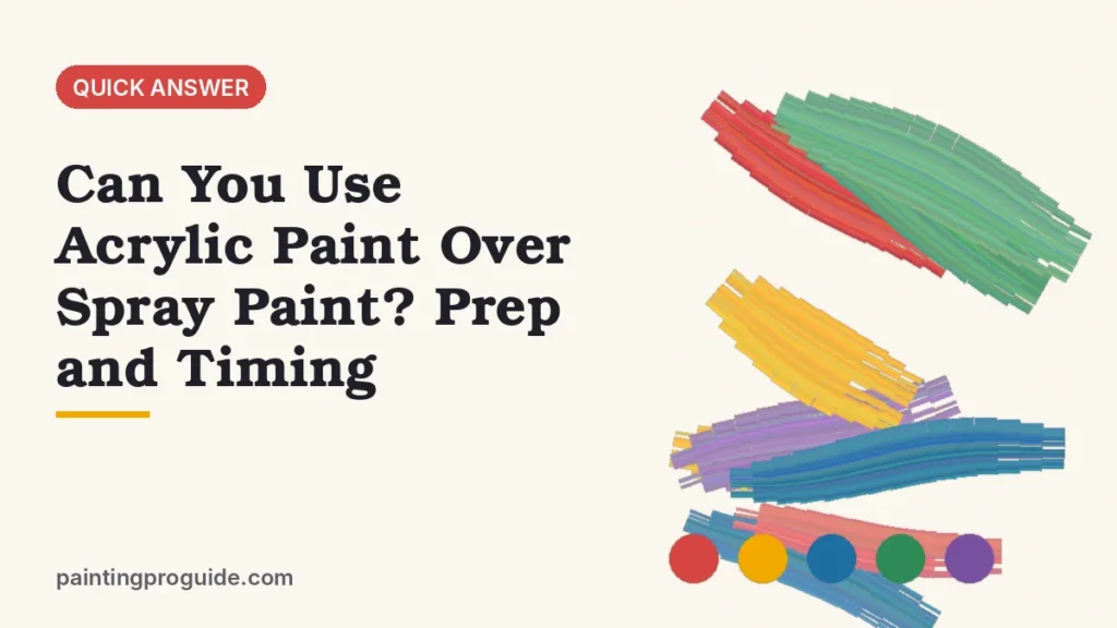 Can You Use Acrylic Paint Over Spray Paint? Prep and Timing