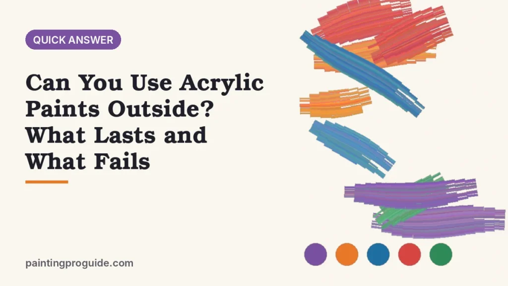 Can You Use Acrylic Paints Outside? What Lasts and What Fails