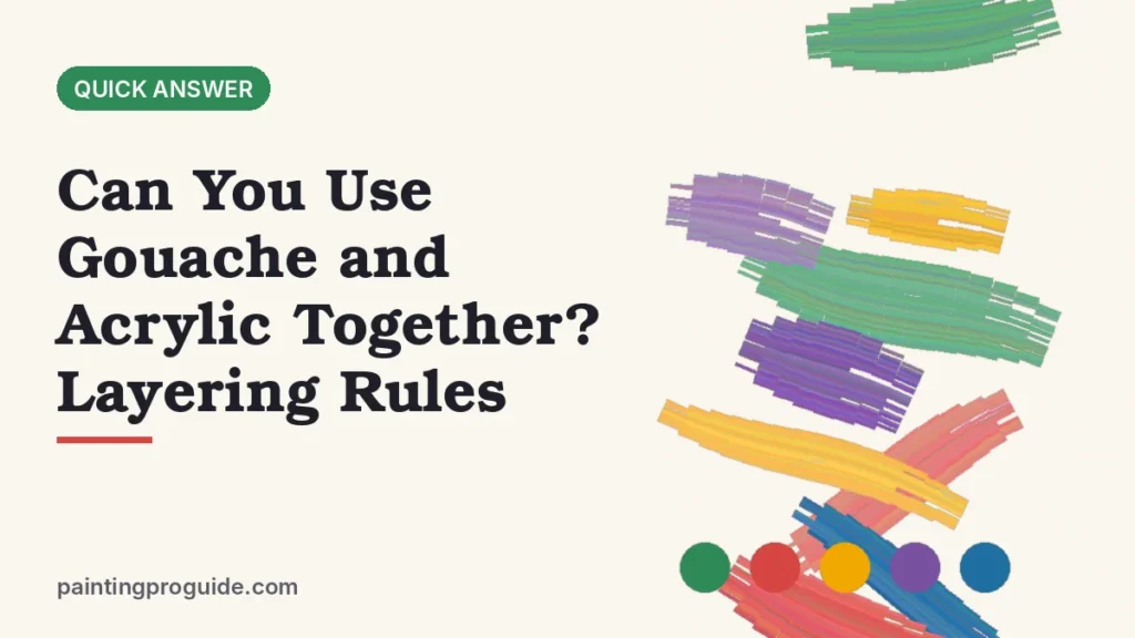 Can You Use Gouache and Acrylic Together? Layering Rules