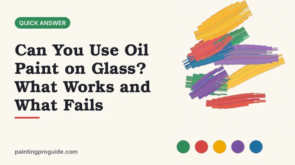 Can You Use Oil Paint on Glass? What Works and What Fails
