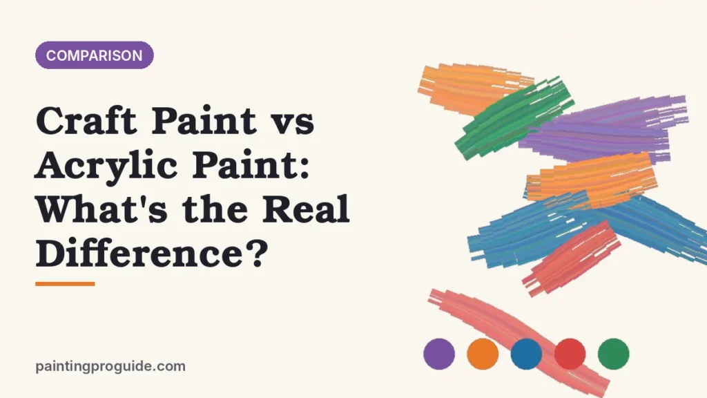 Craft Paint vs Acrylic Paint: What's the Real Difference?