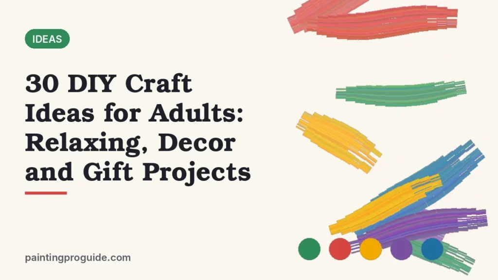 30 DIY Craft Ideas for Adults: Relaxing, Decor and Gift Projects