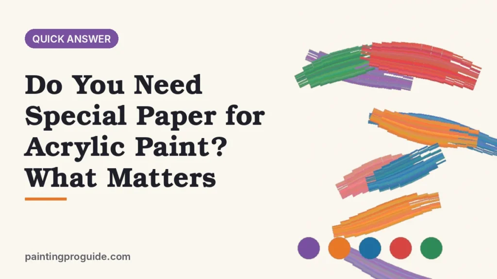 Do You Need Special Paper for Acrylic Paint? What Matters