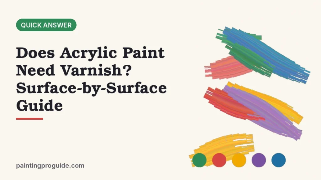 Does Acrylic Paint Need Varnish? Surface-by-Surface Guide