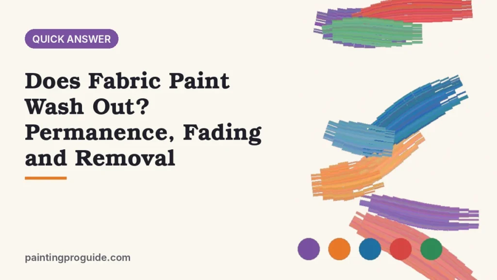 Does Fabric Paint Wash Out? Permanence, Fading and Removal