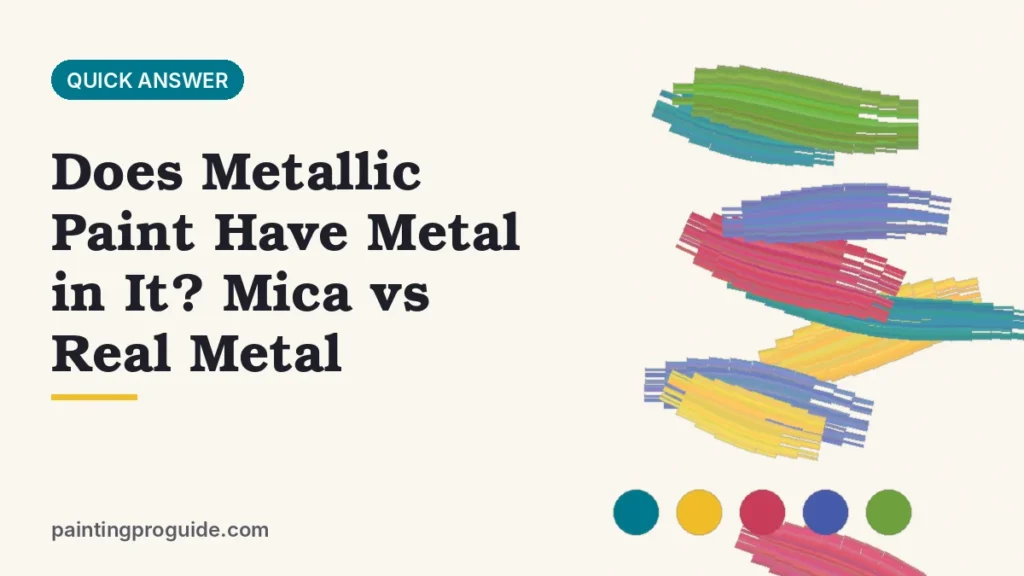 Does Metallic Paint Have Metal in It? Mica vs Real Metal