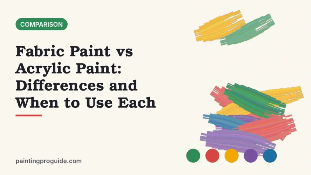 Fabric Paint vs Acrylic Paint: Differences and When to Use Each