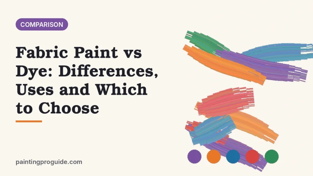 Fabric Paint vs Dye: Differences, Uses and Which to Choose