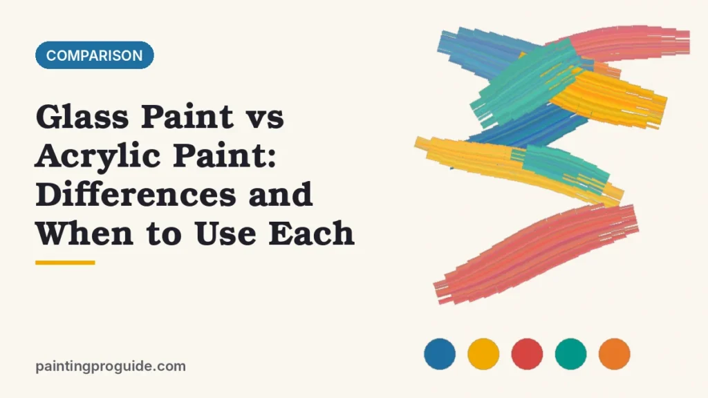 Glass Paint vs Acrylic Paint: Differences and When to Use Each