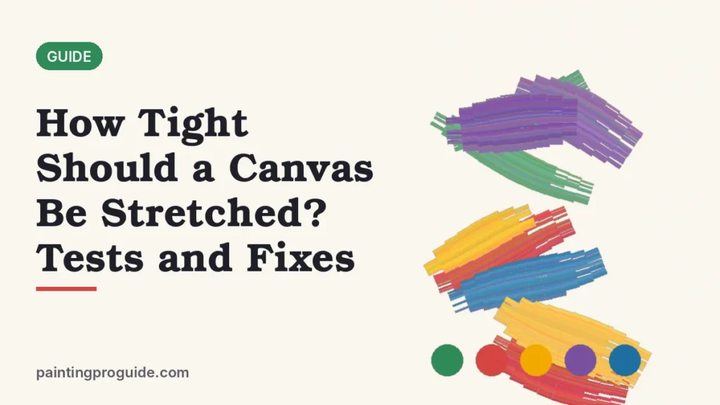 How Tight Should a Canvas Be Stretched? Tests and Fixes