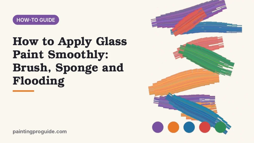 How to Apply Glass Paint Smoothly: Brush, Sponge and Flooding