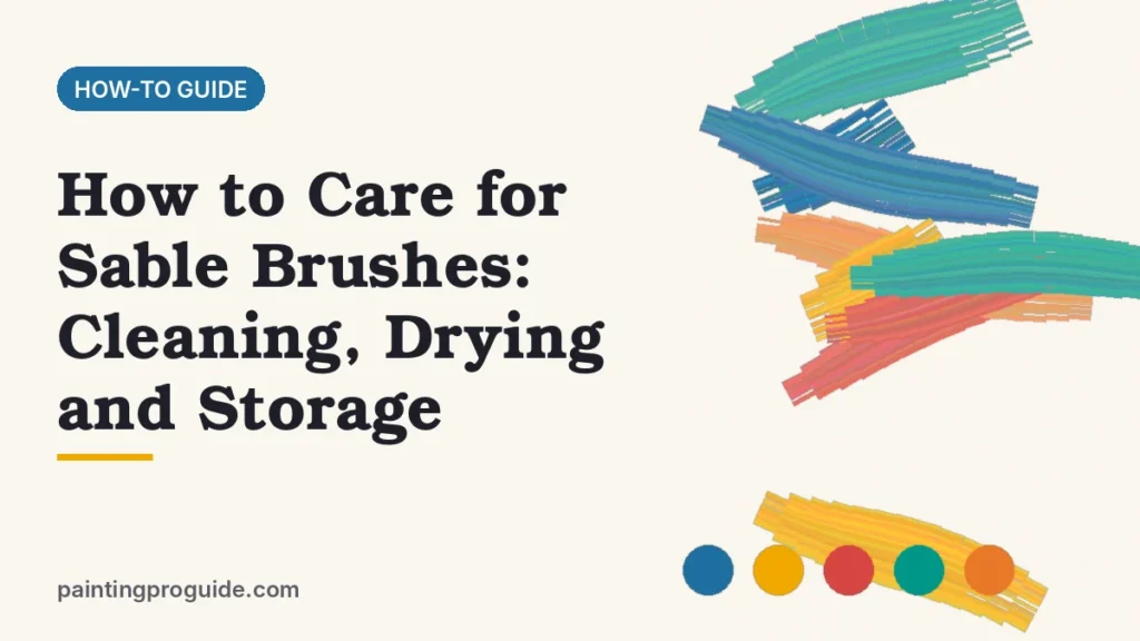 How to Care for Sable Brushes: Cleaning, Drying and Storage