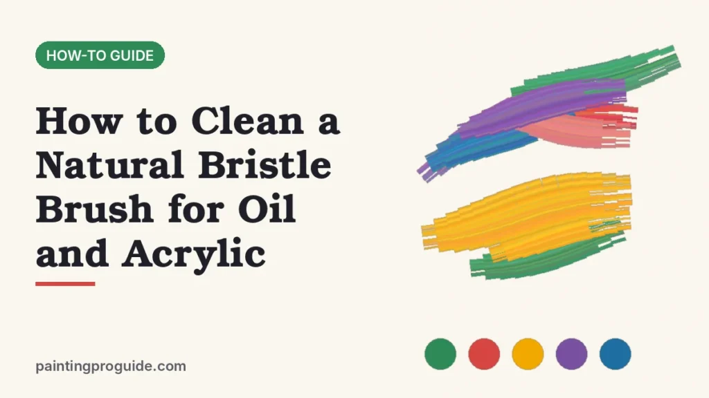 How to Clean a Natural Bristle Brush for Oil and Acrylic