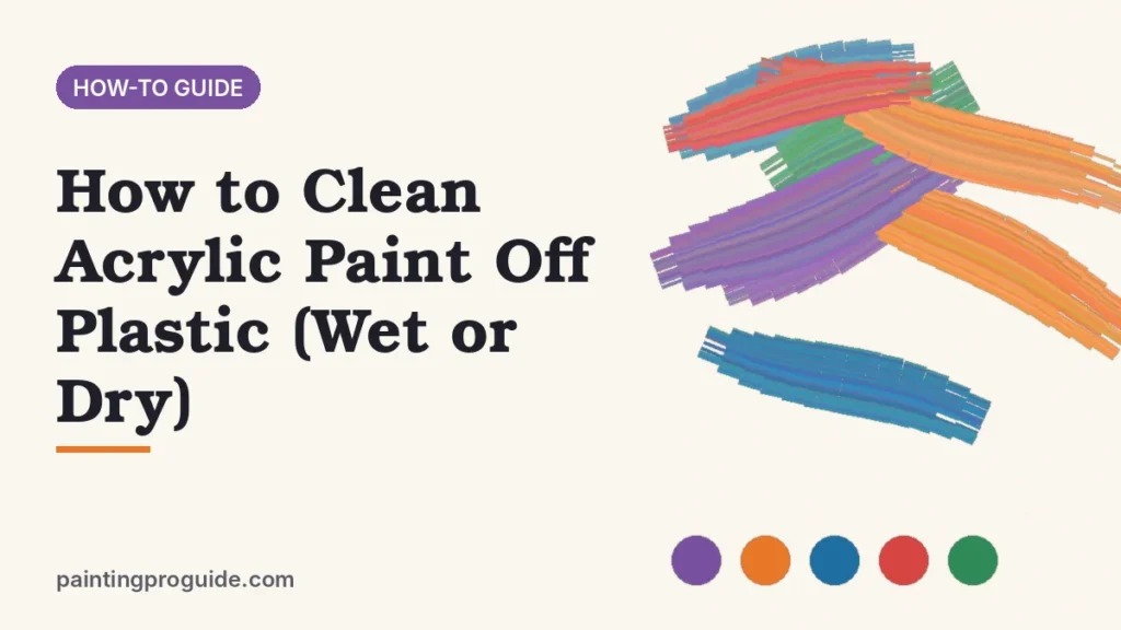 How to Clean Acrylic Paint Off Plastic (Wet or Dry)