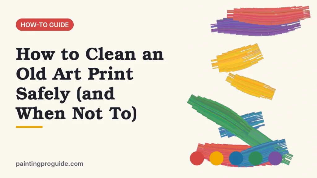 How to Clean an Old Art Print Safely (and When Not To)