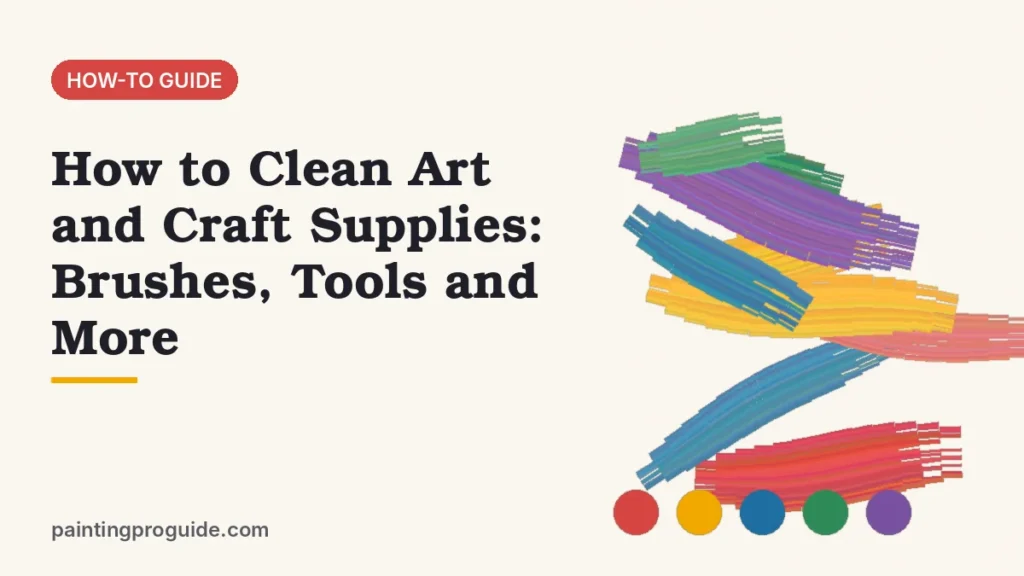 How to Clean Art and Craft Supplies: Brushes, Tools and More