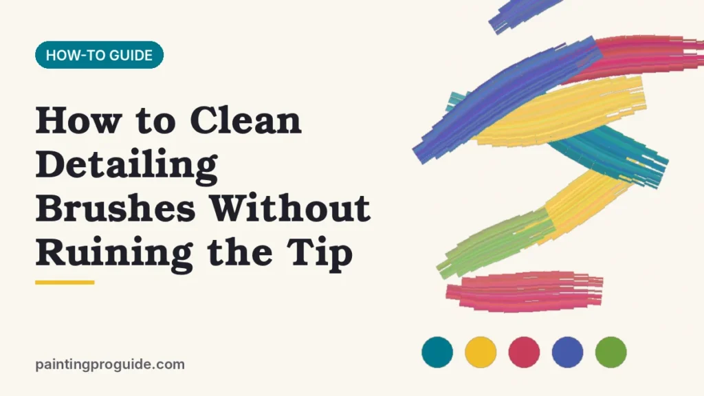 How to Clean Detailing Brushes Without Ruining the Tip