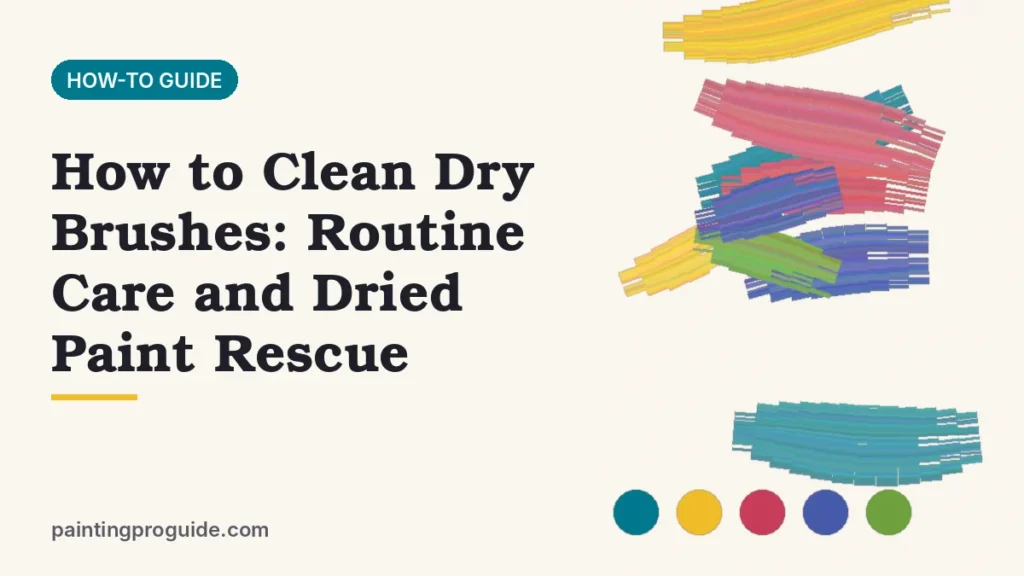 How to Clean Dry Brushes: Routine Care and Dried Paint Rescue