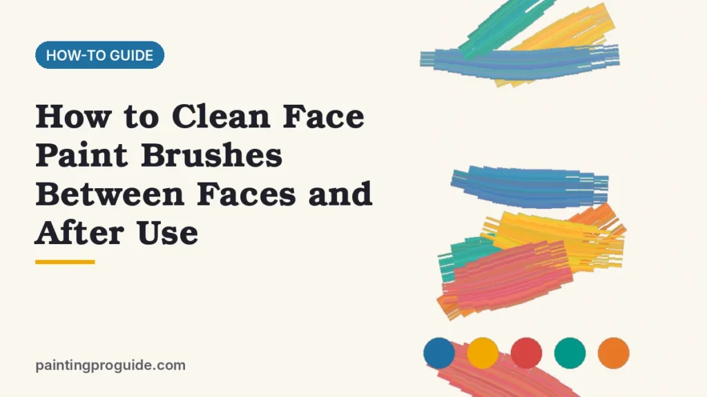 How to Clean Face Paint Brushes Between Faces and After Use