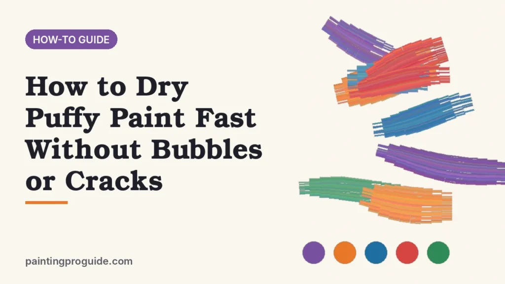 How to Dry Puffy Paint Fast Without Bubbles or Cracks