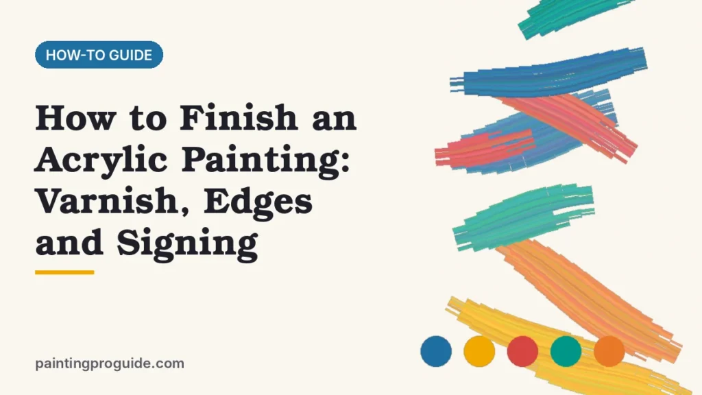 How to Finish an Acrylic Painting: Varnish, Edges and Signing