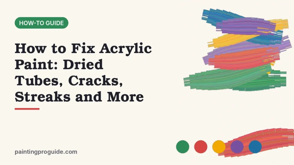 How to Fix Acrylic Paint: Dried Tubes, Cracks, Streaks and More