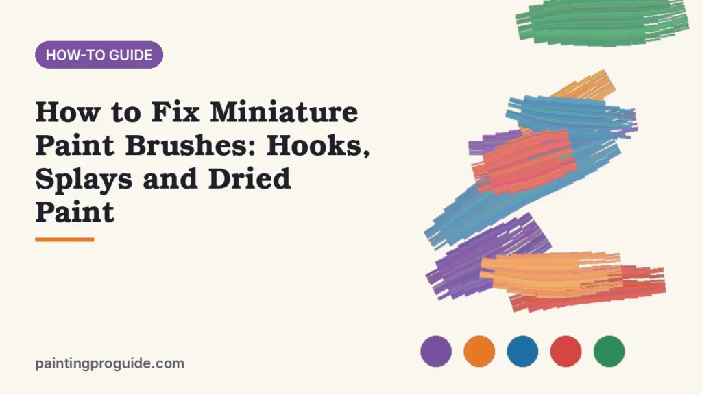 How to Fix Miniature Paint Brushes: Hooks, Splays and Dried Paint