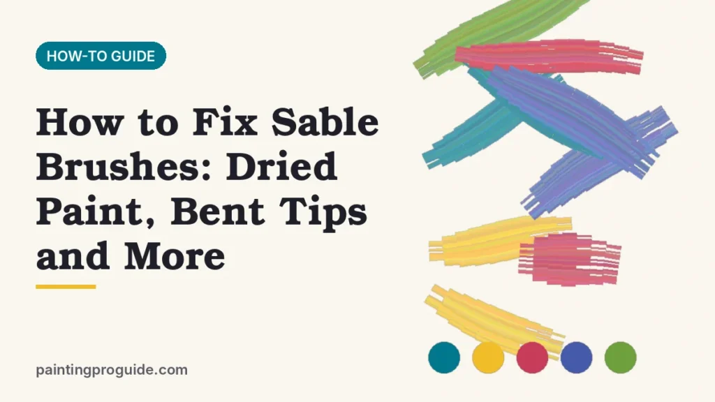 How to Fix Sable Brushes: Dried Paint, Bent Tips and More