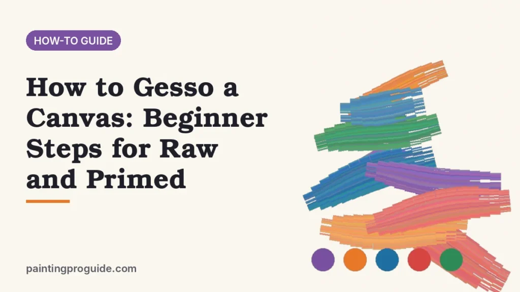 How to Gesso a Canvas: Beginner Steps for Raw and Primed