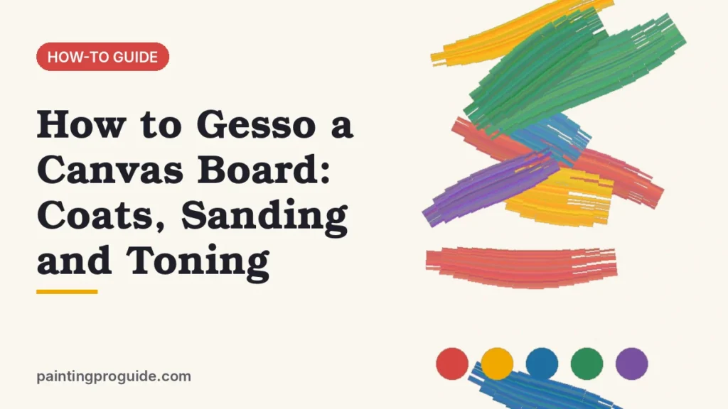 How to Gesso a Canvas Board: Coats, Sanding and Toning