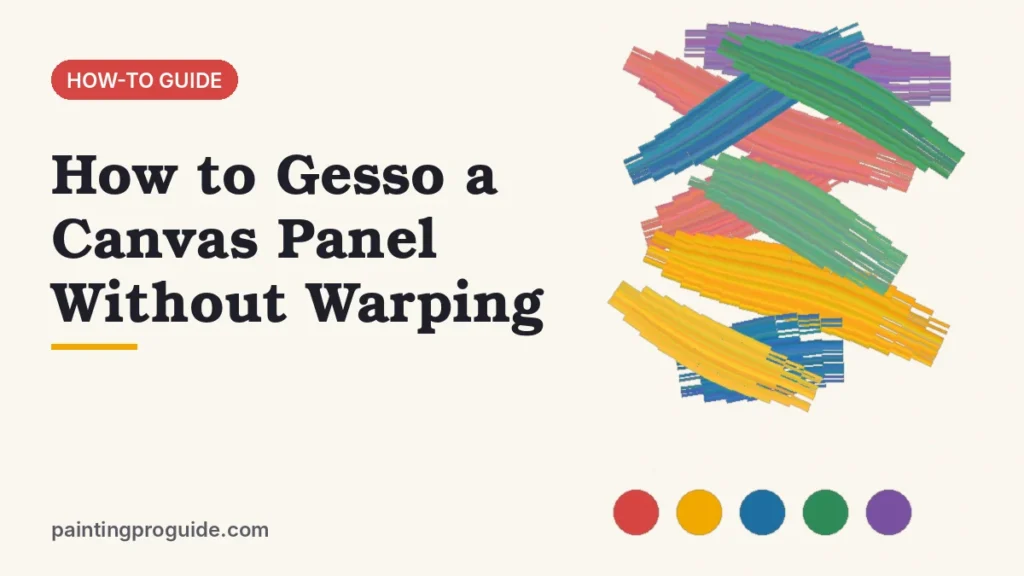 How to Gesso a Canvas Panel Without Warping