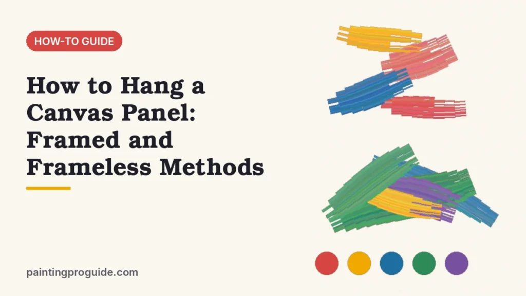 How to Hang a Canvas Panel: Framed and Frameless Methods