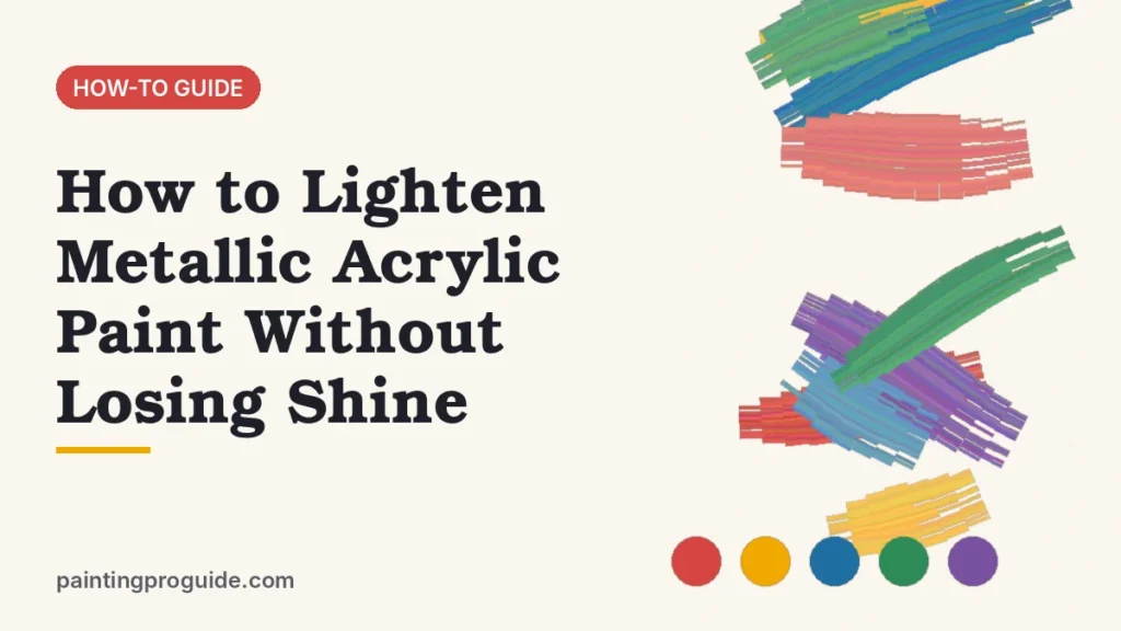 How to Lighten Metallic Acrylic Paint Without Losing Shine