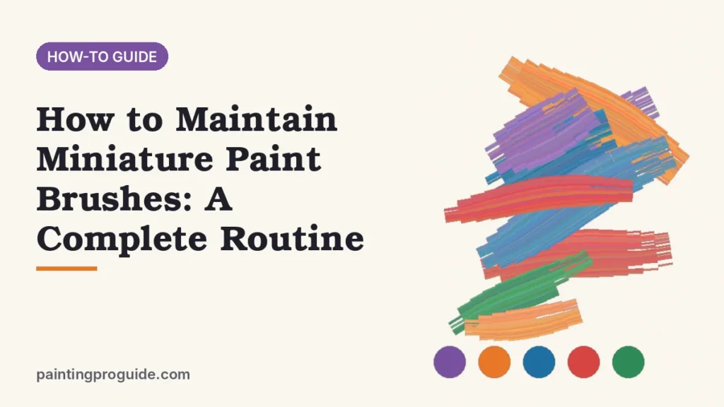 How to Maintain Miniature Paint Brushes: A Complete Routine