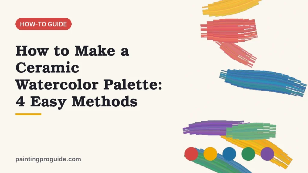 How to Make a Ceramic Watercolor Palette: 4 Easy Methods