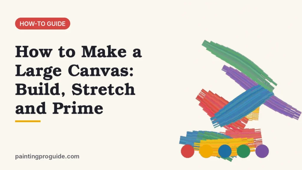 How to Make a Large Canvas: Build, Stretch and Prime
