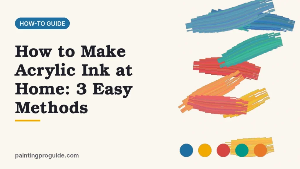 How to Make Acrylic Ink at Home: 3 Easy Methods