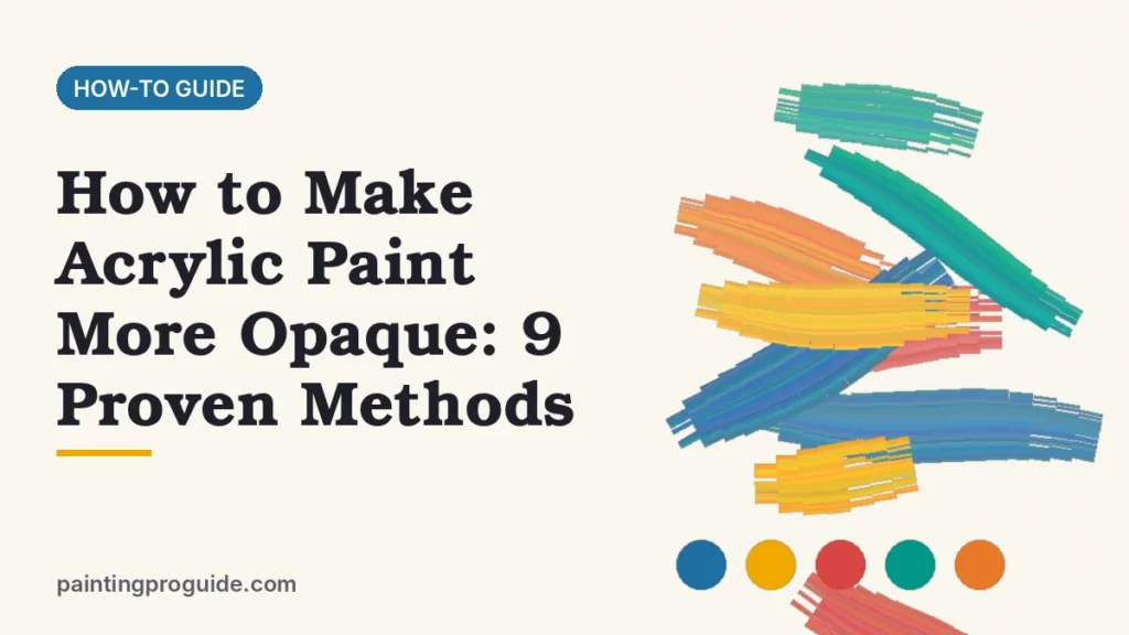 How to Make Acrylic Paint More Opaque: 9 Proven Methods